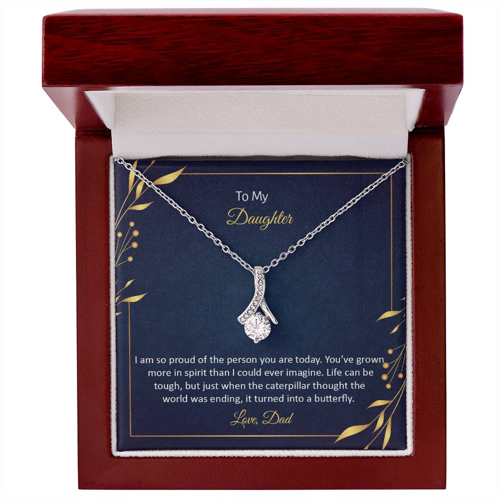 To Daughter - I am so proud - Alluring Beauty Necklace