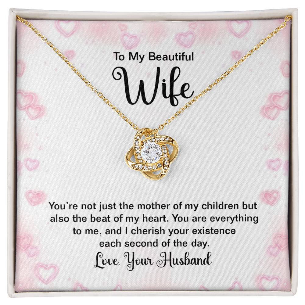 To Wife - You're not just - Love Knot Necklace