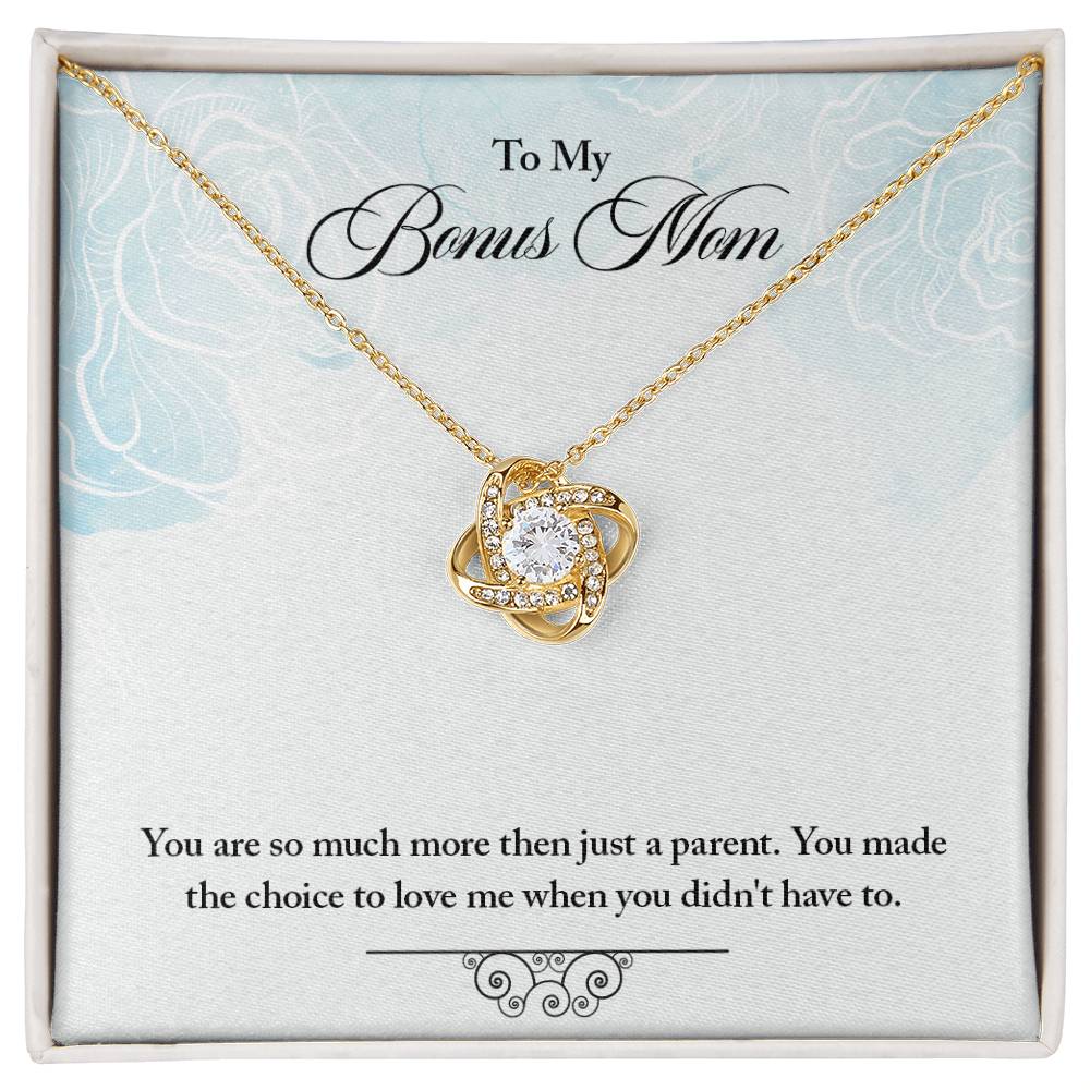 To Bonus Mom - You are so much - Love Knot Necklace