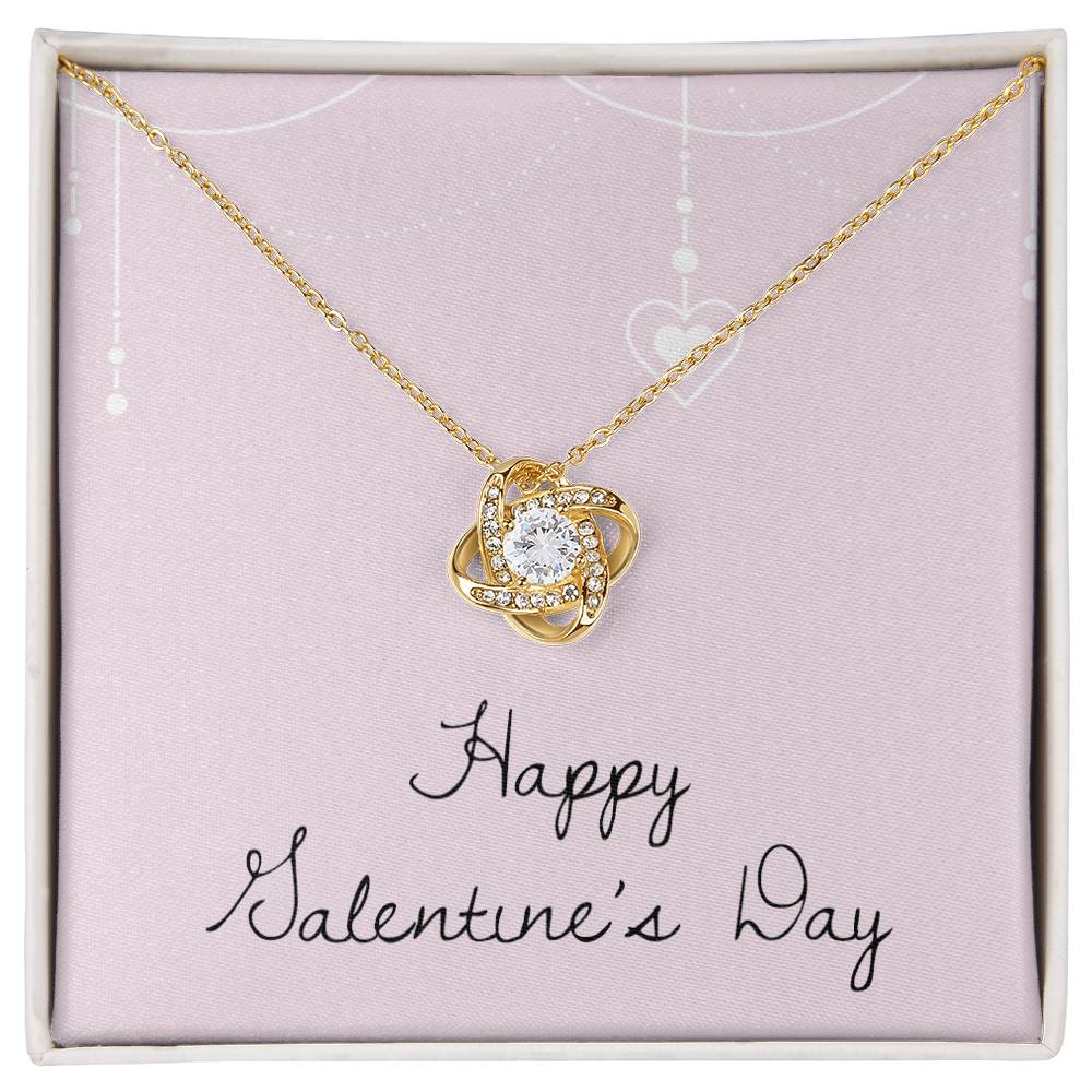 Valentine's Day - Heart - Love Knot Necklace