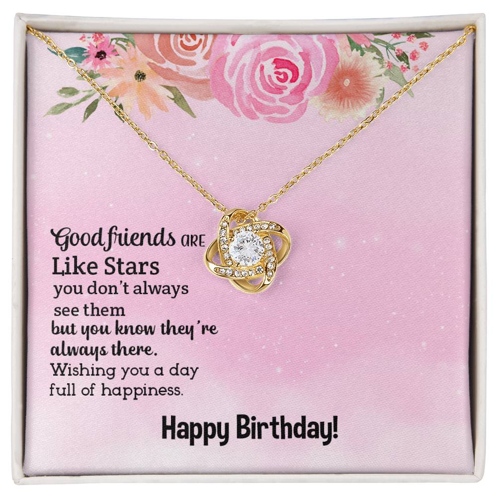 Birthday - Good friends - Love Knot Necklace