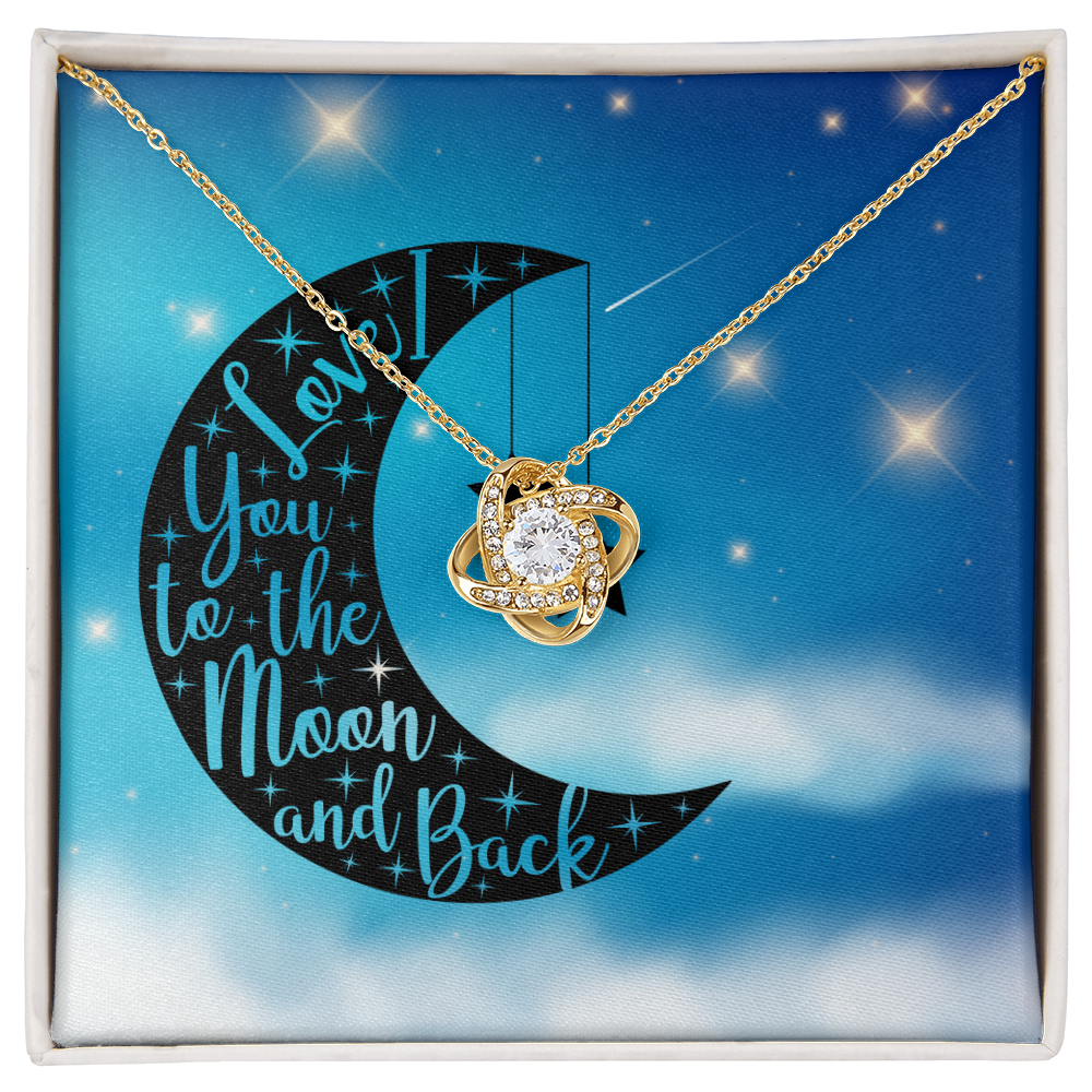 Love - To the moon and back - Love Knot Necklace