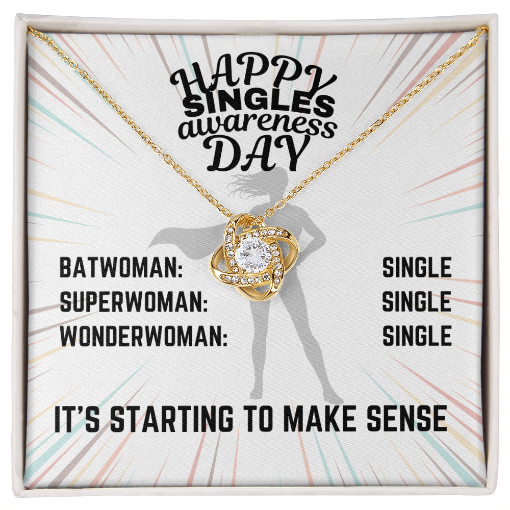 Happy Singles Awareness Day - Batwoman: Single - Love Knot Necklace