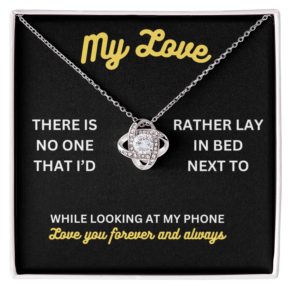 My love - There is no one - Love Knot Necklace