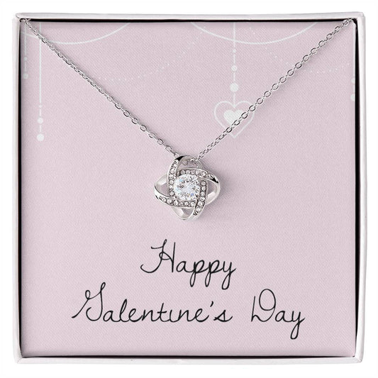 Valentine's Day - Heart - Love Knot Necklace