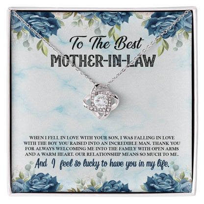 To Mother In Law - When I fell in love - Love Knot Necklace