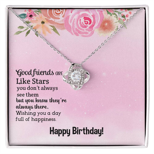 Birthday - Good friends - Love Knot Necklace