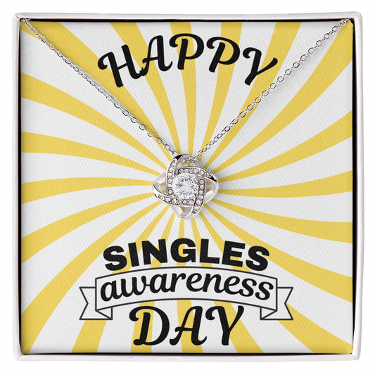 Single - Singles awareness day - Love Knot Necklace