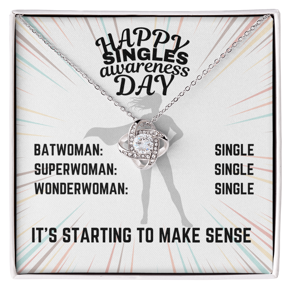 Happy Singles Awareness Day - Batwoman: Single - Love Knot Necklace