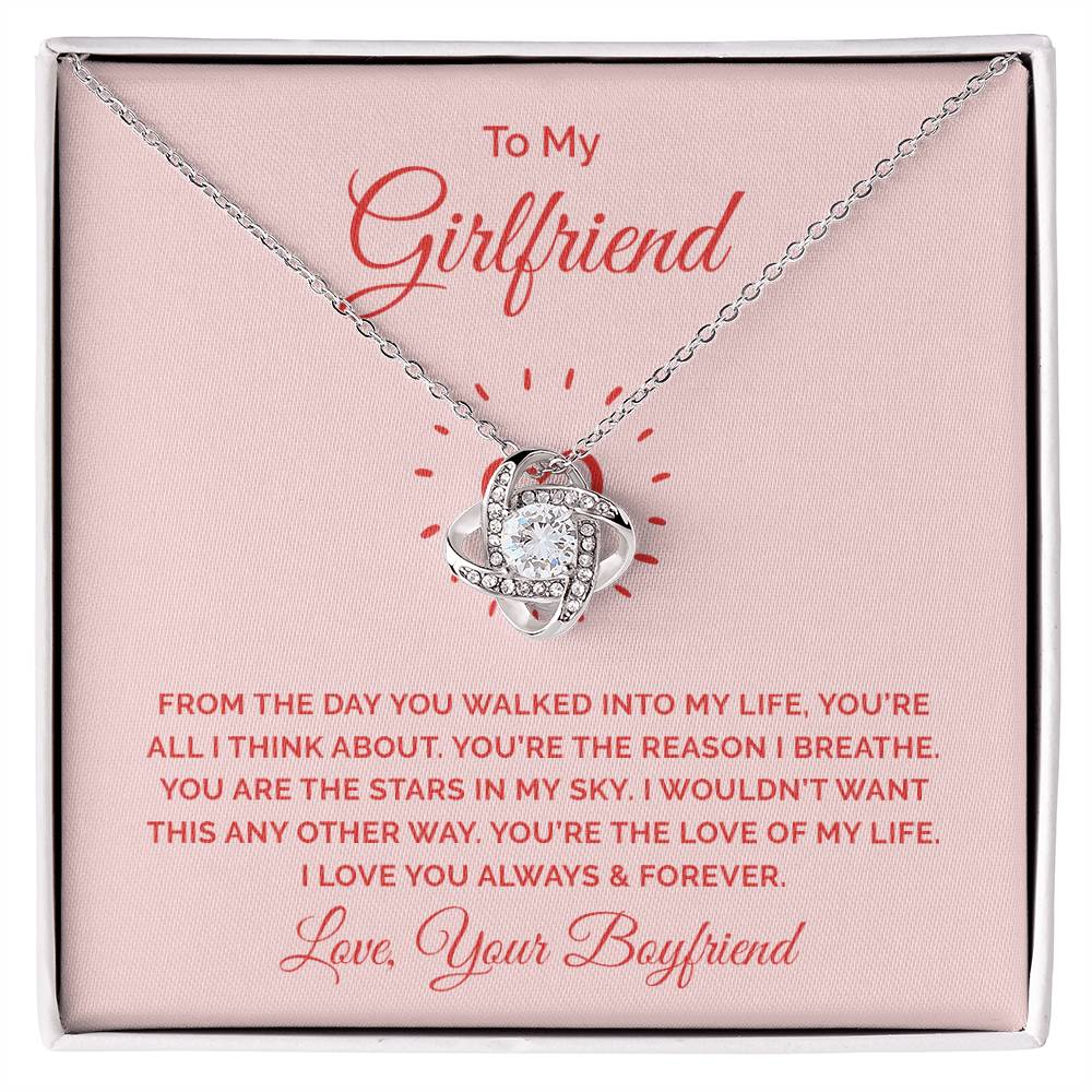 To Girlfriend - From the day - Love Knot Necklace