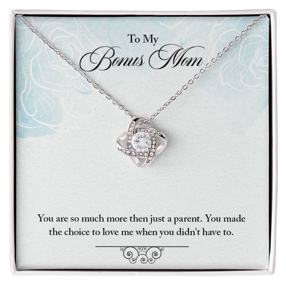 To Bonus Mom - You are so much - Love Knot Necklace