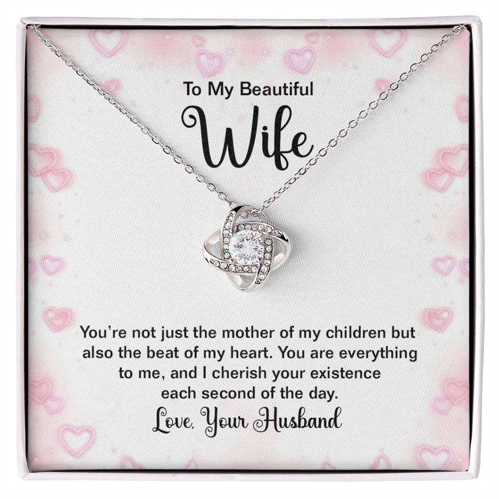 To Wife - You're not just - Love Knot Necklace