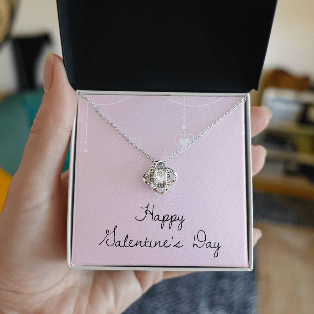 Valentine's Day - Heart - Love Knot Necklace