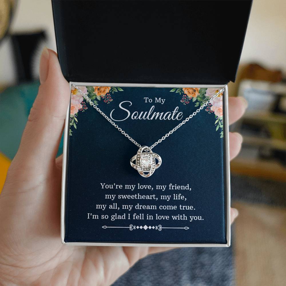 To Soulmate - You're my love - Love Knot Necklace