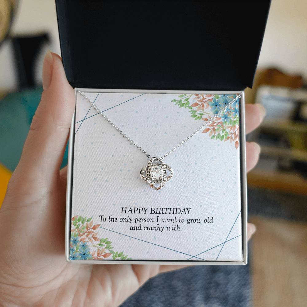 Birthday - To the only person - Love Knot Necklace