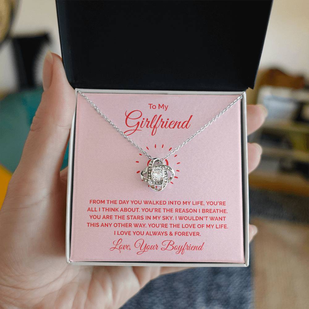 To Girlfriend - From the day - Love Knot Necklace