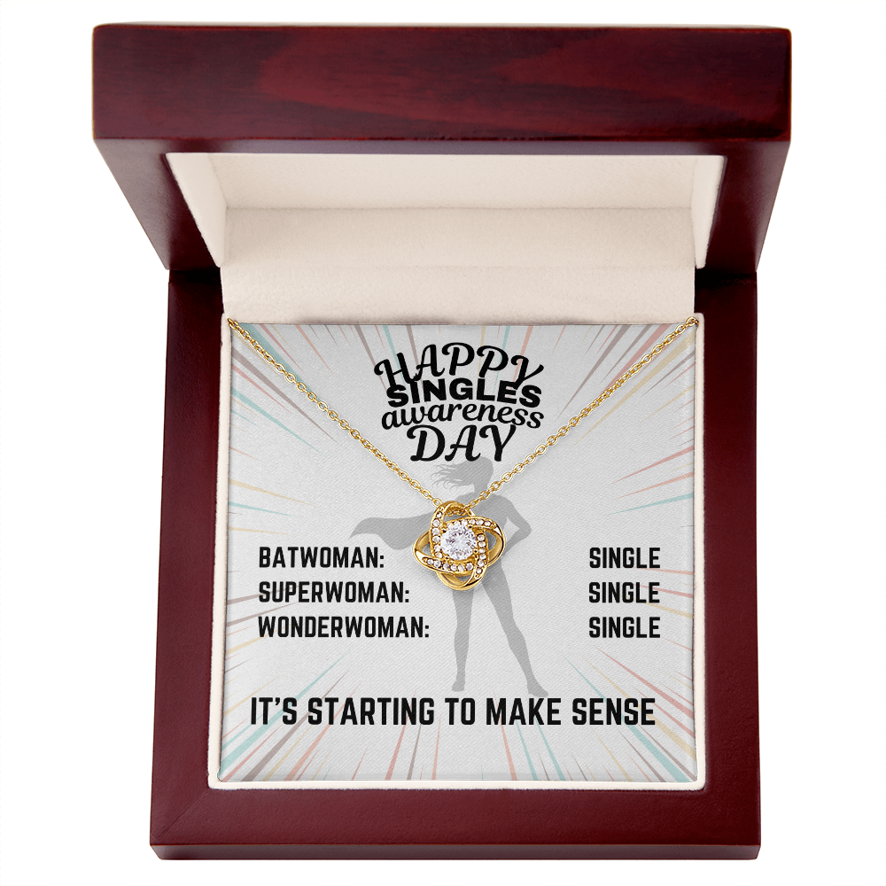 Happy Singles Awareness Day - Batwoman: Single - Love Knot Necklace