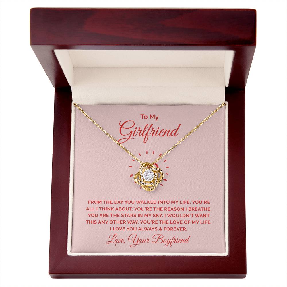 To Girlfriend - From the day - Love Knot Necklace