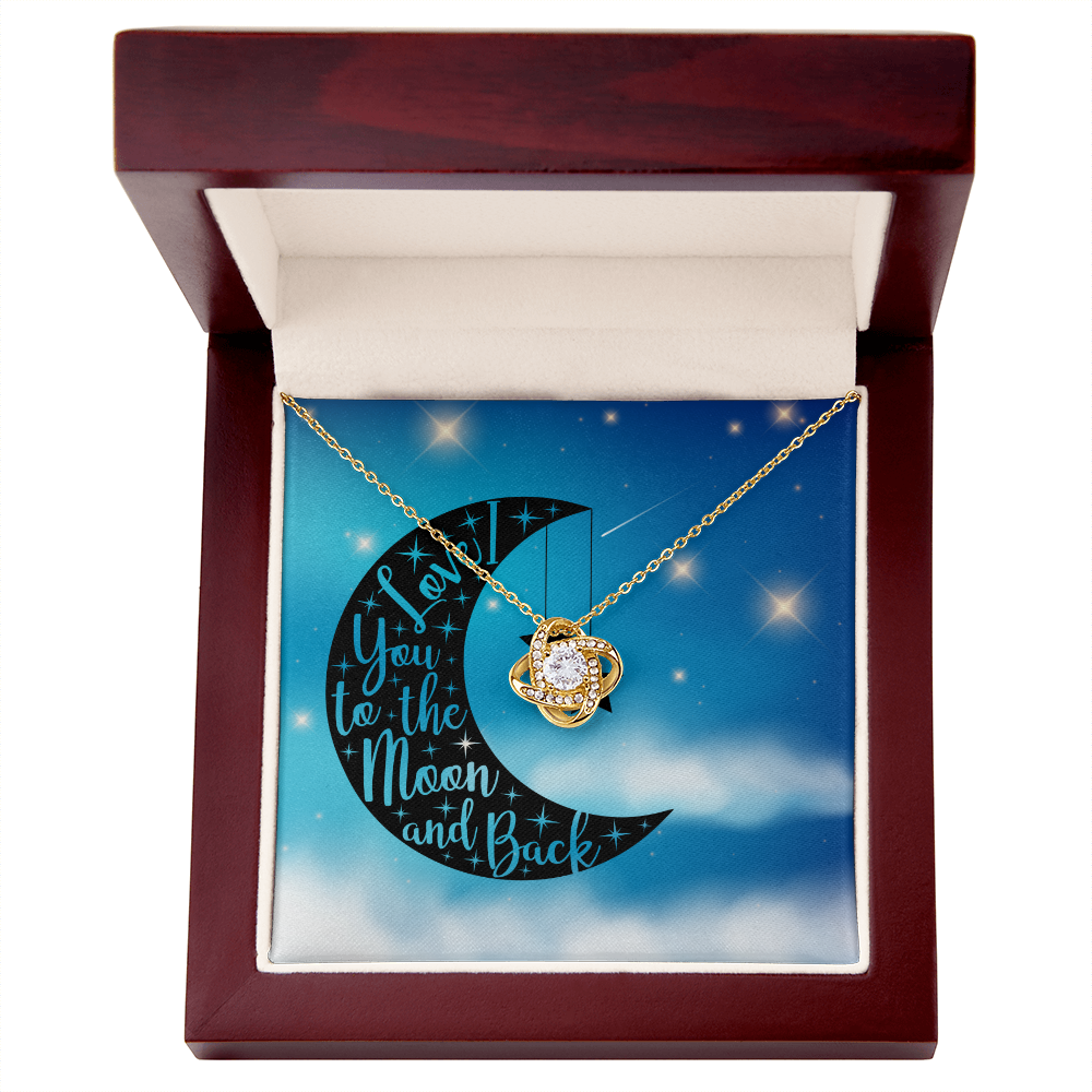 Love - To the moon and back - Love Knot Necklace