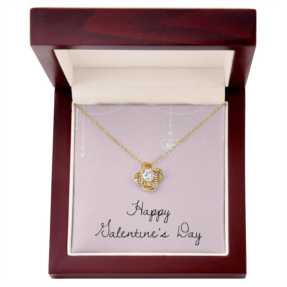 Valentine's Day - Heart - Love Knot Necklace