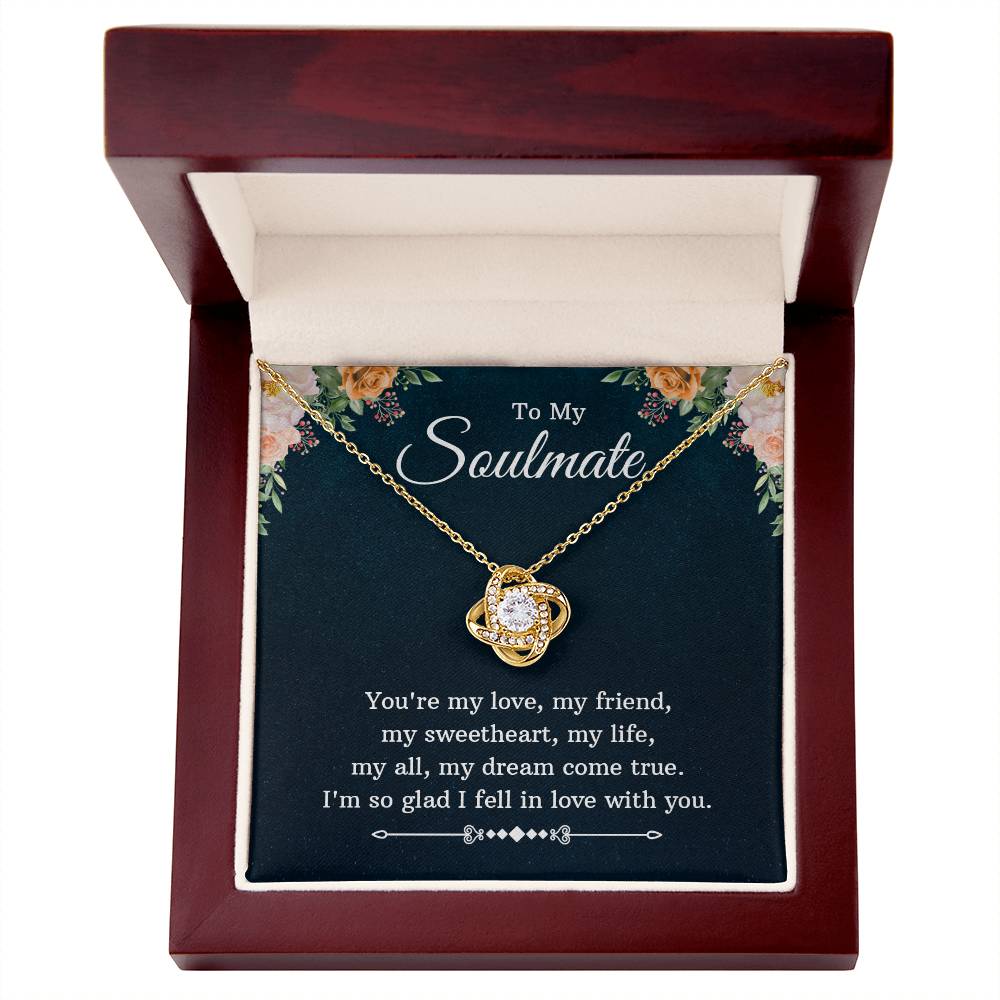 To Soulmate - You're my love - Love Knot Necklace