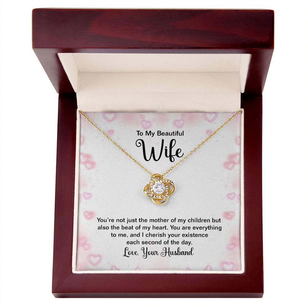 To Wife - You're not just - Love Knot Necklace