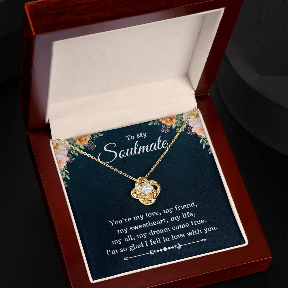 To Soulmate - You're my love - Love Knot Necklace