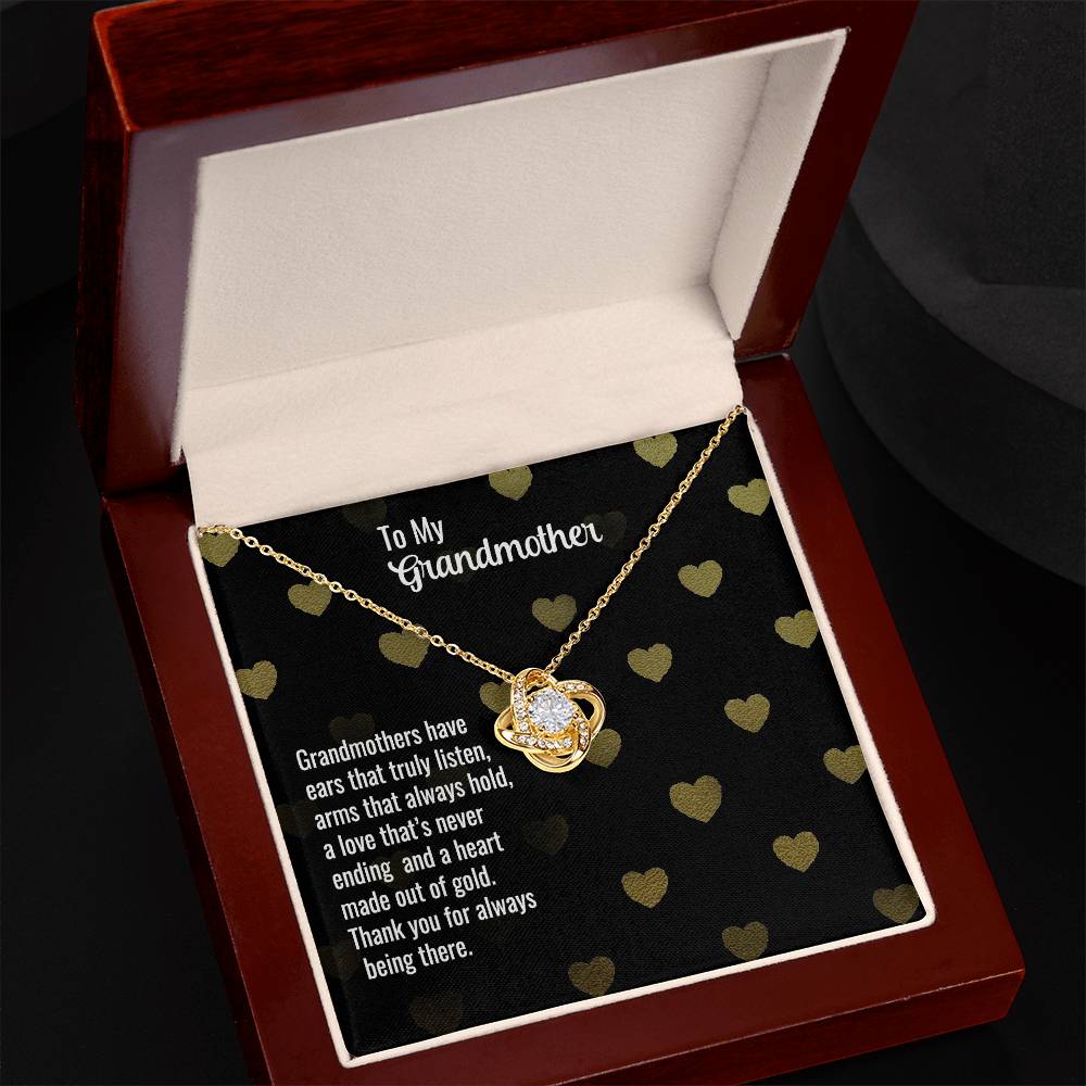 Grandmother - Grandmothers have - Love Knot Necklace