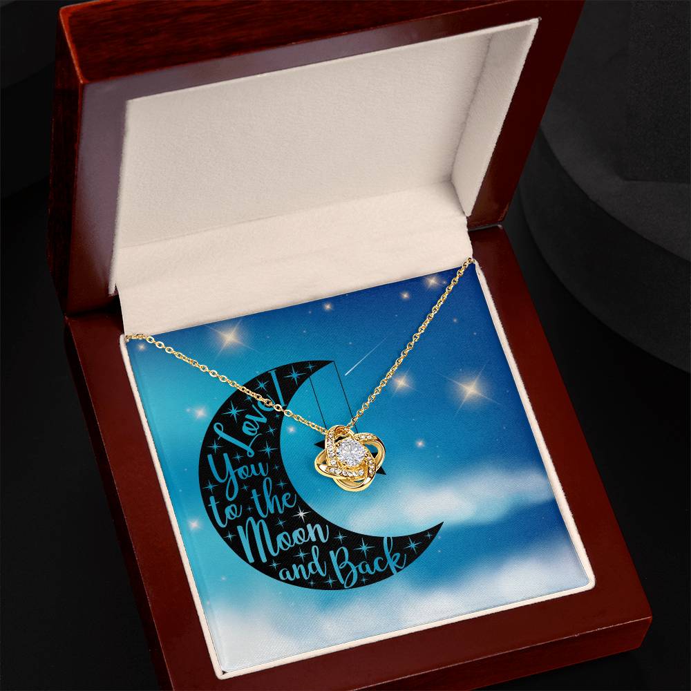 Love - To the moon and back - Love Knot Necklace