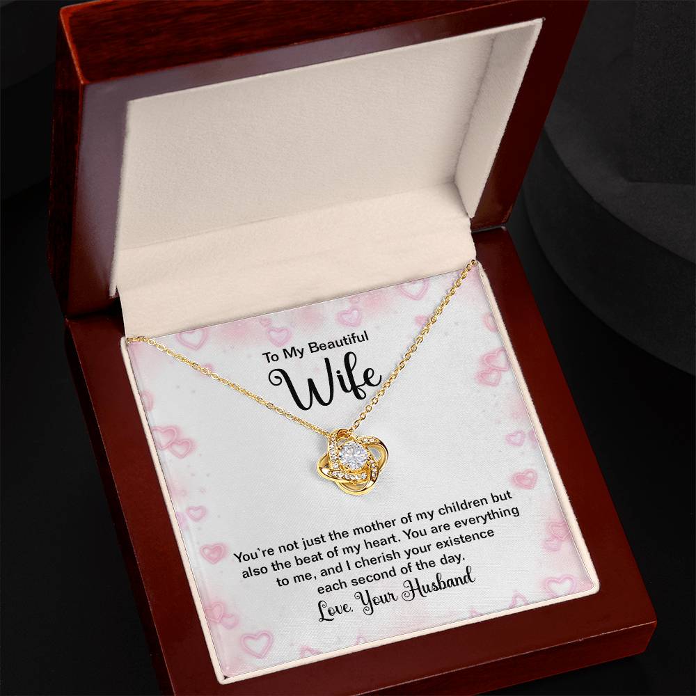 To Wife - You're not just - Love Knot Necklace