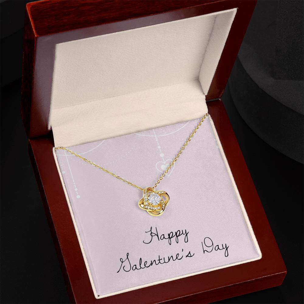 Valentine's Day - Heart - Love Knot Necklace