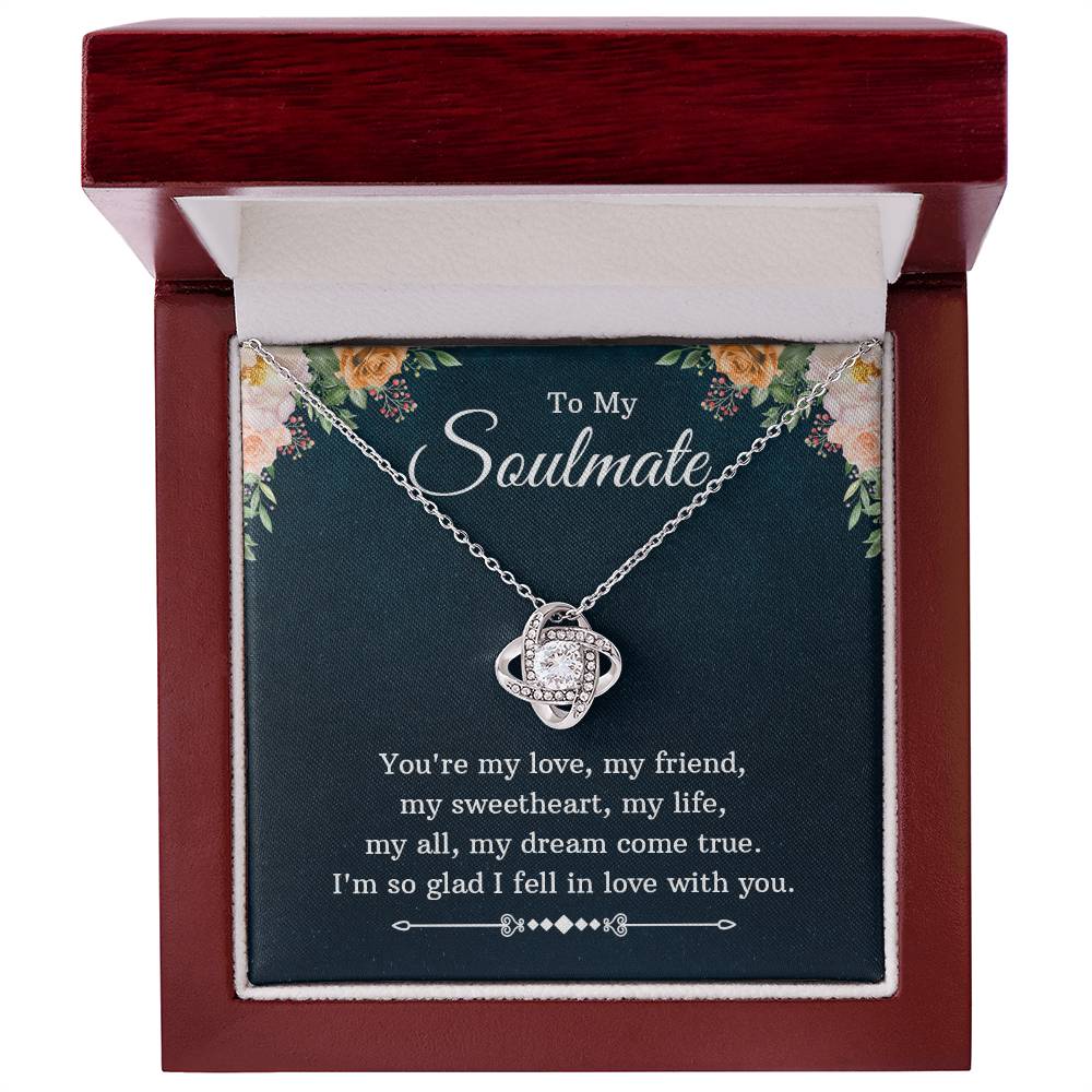 To Soulmate - You're my love - Love Knot Necklace