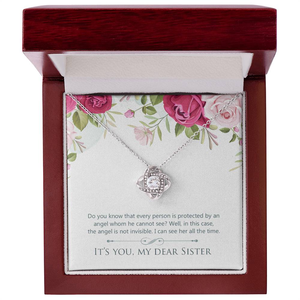 To Sister - Do you know - Love Knot Necklace