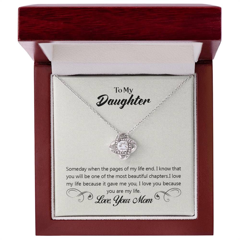 To Daughter - Someday when - Love Knot Necklace