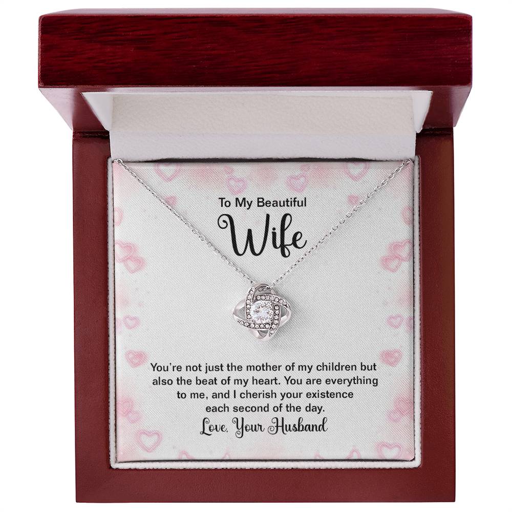 To Wife - You're not just - Love Knot Necklace