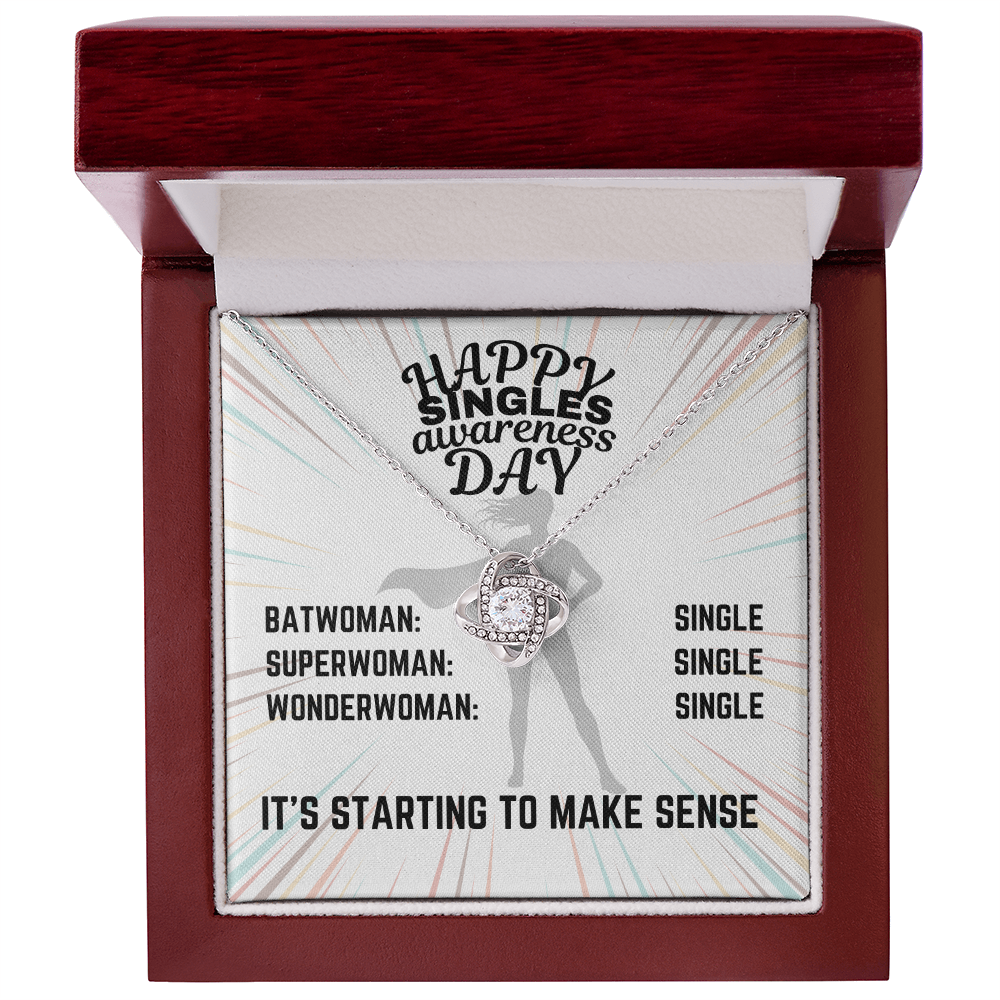 Happy Singles Awareness Day - Batwoman: Single - Love Knot Necklace