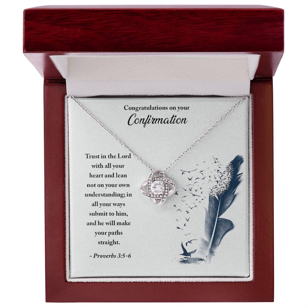 Confirmation - Trust in the Lord - Love Knot Necklace