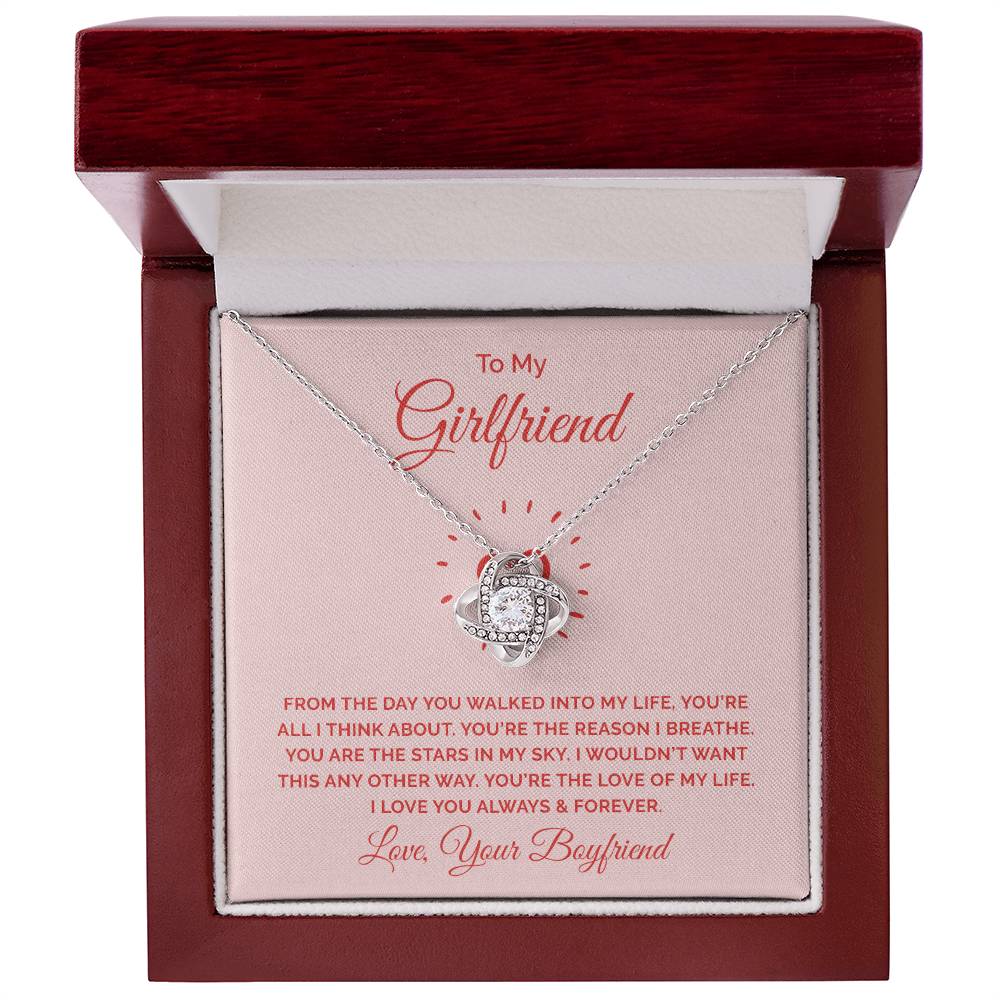 To Girlfriend - From the day - Love Knot Necklace