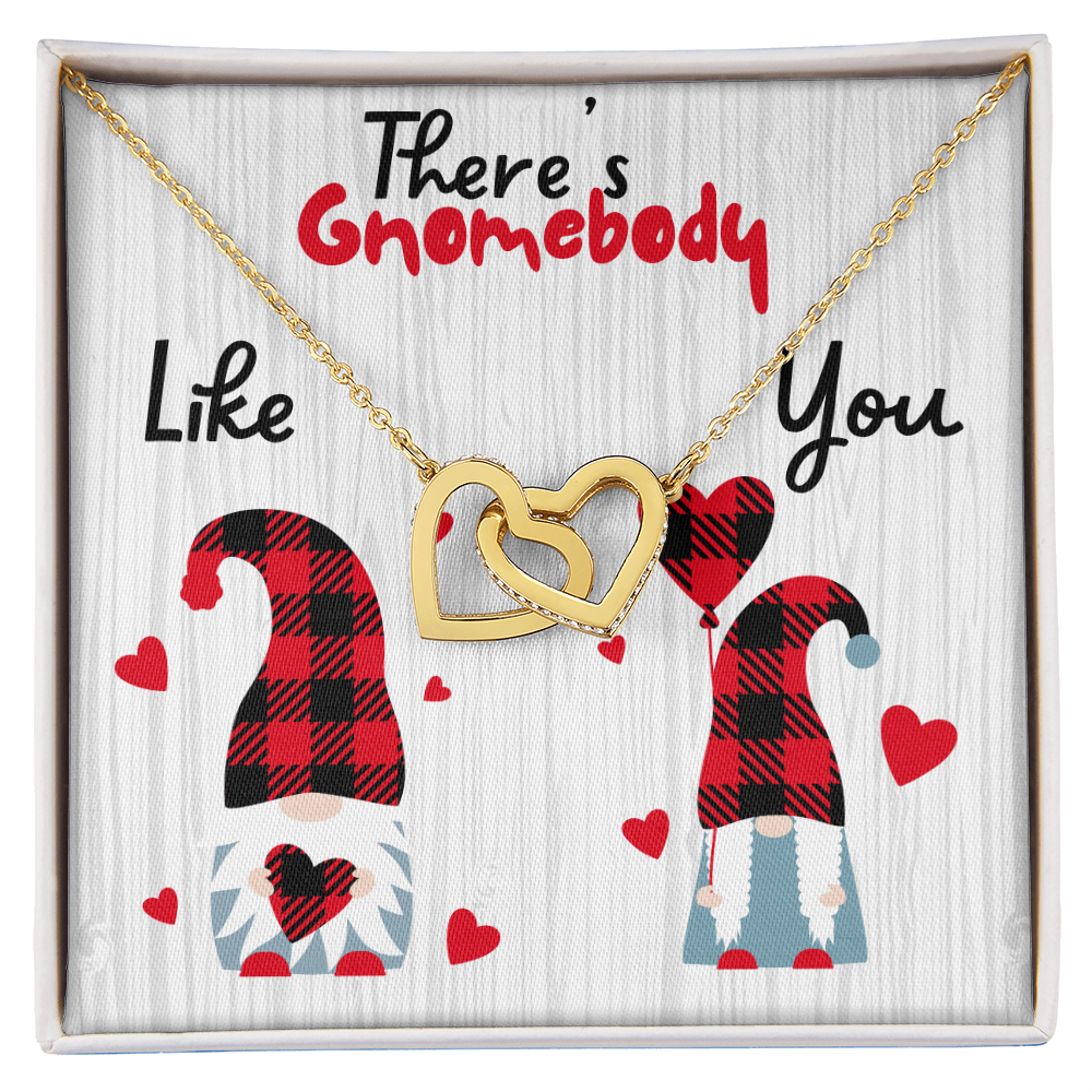 Gnome - There's Gnomebody - Interlocking Hearts Necklace