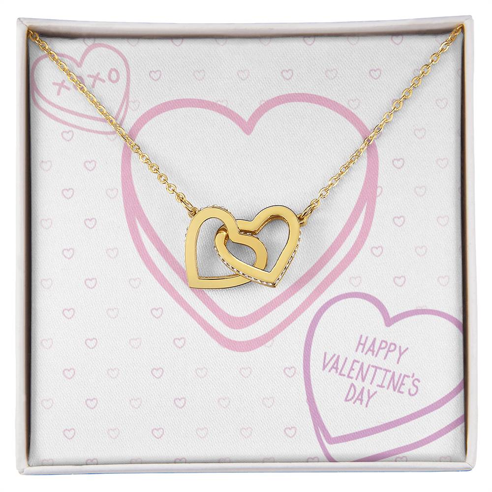 Valentine's Day - XOXO - Interlocking Hearts Necklace