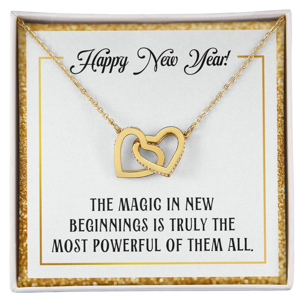 Happy New Year - The magic - Interlocking Hearts Necklace