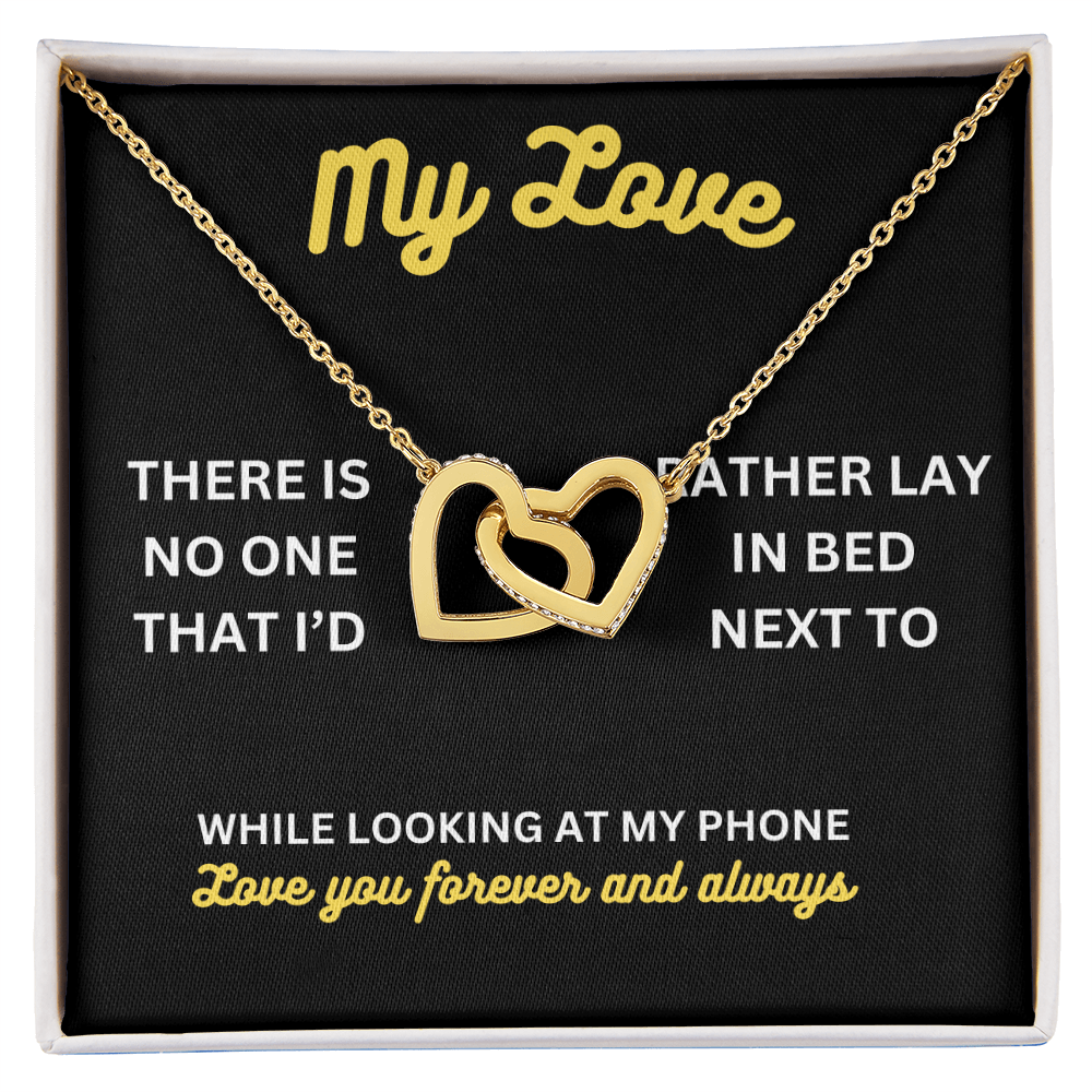 My love - There is no one - Interlocking Hearts Necklace