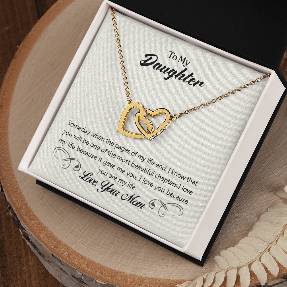 To Daughter - Someday when - Interlocking Hearts Necklace