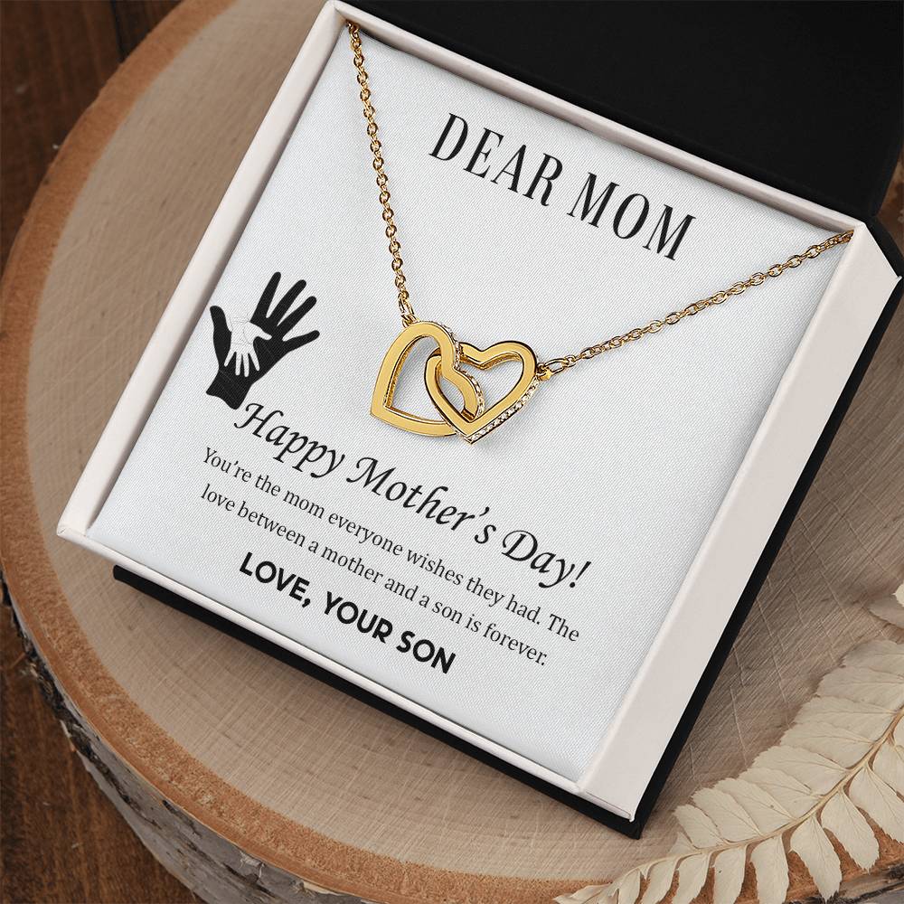 Mother's Day - You're the mom - Interlocking Hearts Necklace