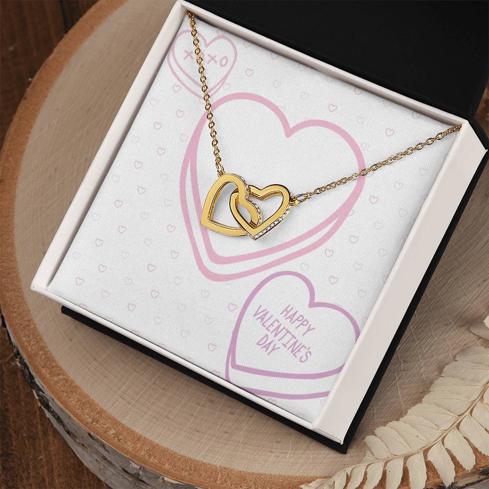 Valentine's Day - XOXO - Interlocking Hearts Necklace