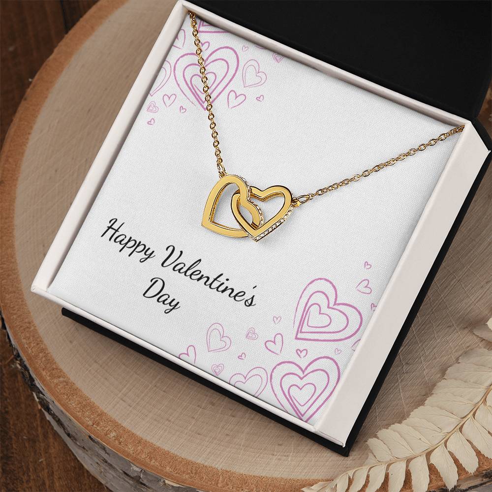 Valentine's Day - Hearts - Interlocking Hearts Necklace