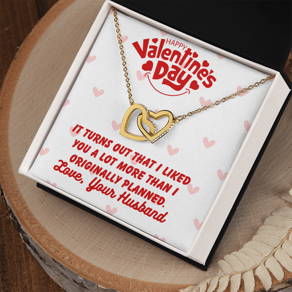 Happy Valentine's Day - It turns out - Interlocking Hearts Necklace