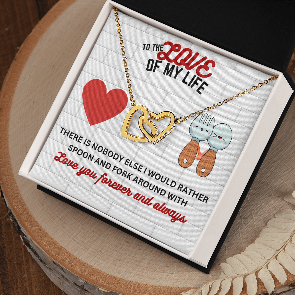 Love - Love of my life - Interlocking Hearts Necklace