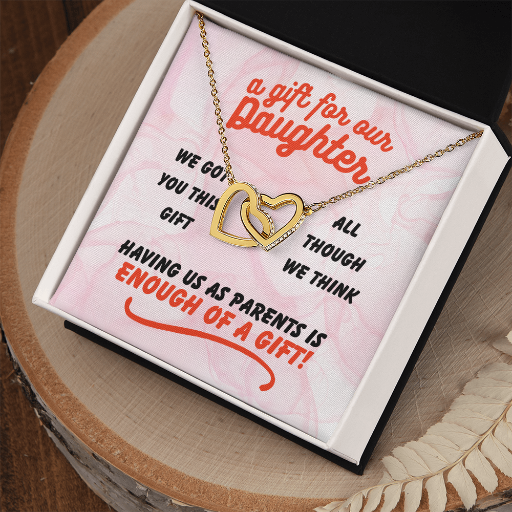 A gift for our daughter - We got you this - Interlocking Hearts Necklace