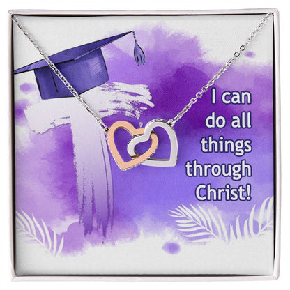 Easter - I can do - Interlocking Hearts Necklace